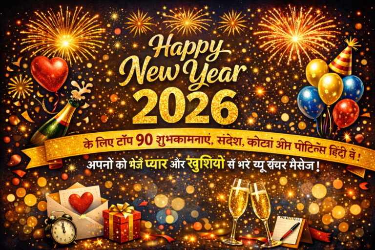 Happy New Year 2026 Wishes, Messages, Quotes & Greetings in Hindi