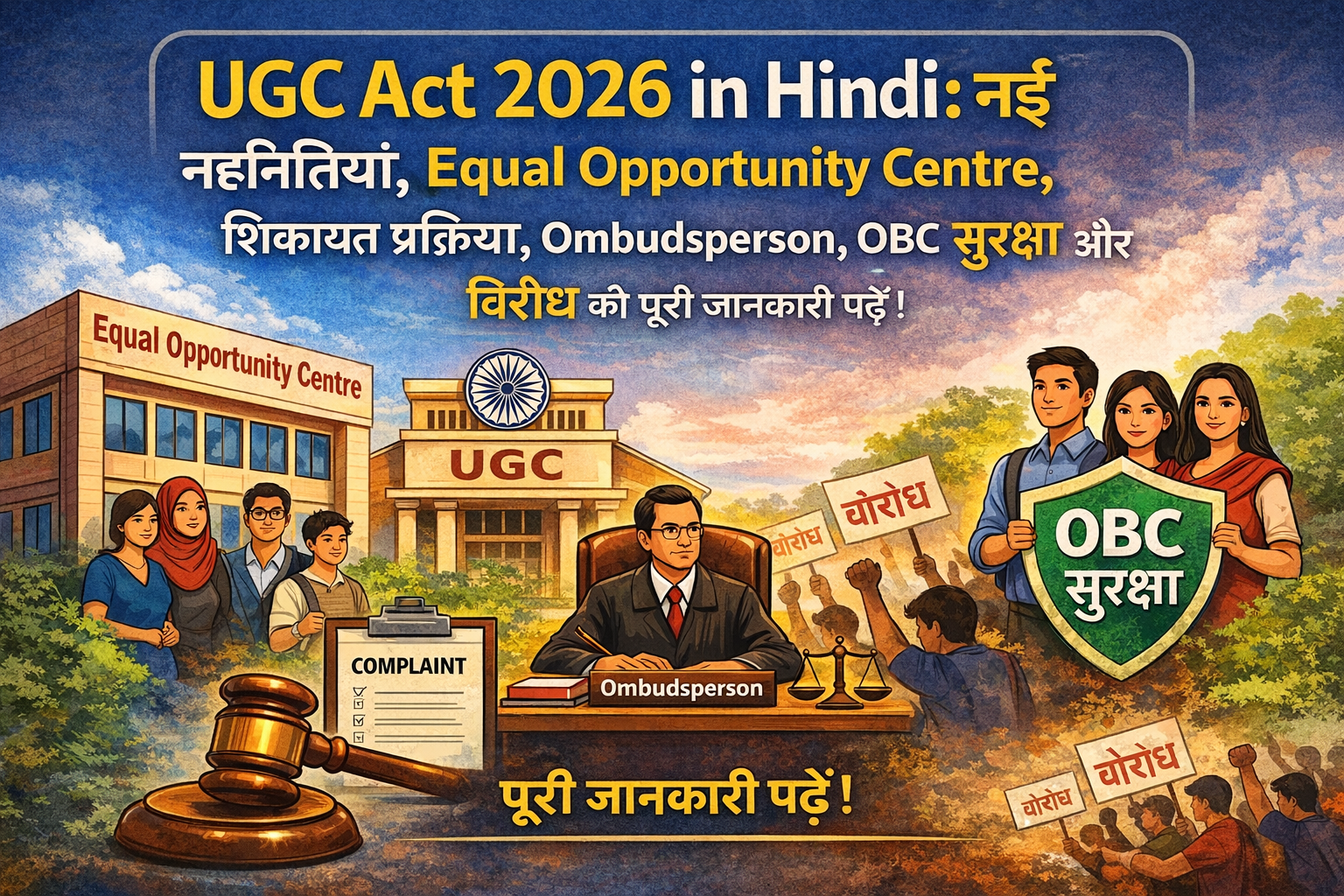 UGC Act 2026 in Hindi: नई गाइडलाइंस, शिकायत प्रक्रिया और विरोध